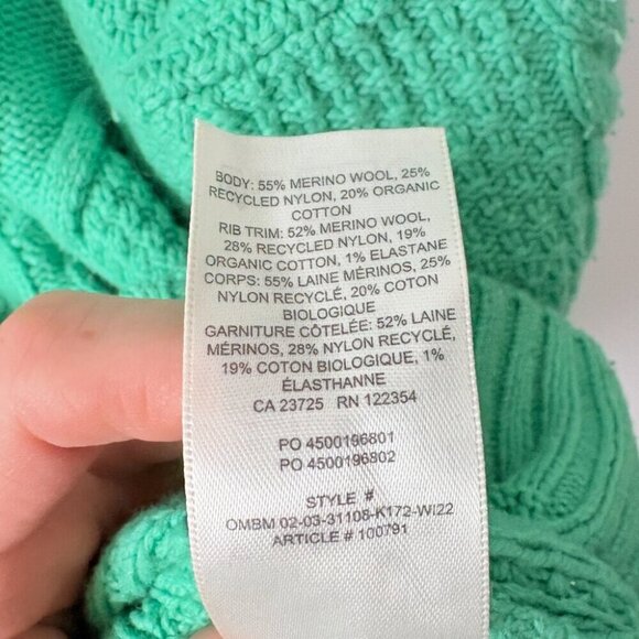 Aritzia Sunday Best Peggy Wool Crewneck Sweater Green Size Small - Picture 8 of 8